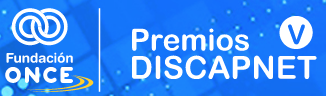 Logo fundacion once y premios discapnet