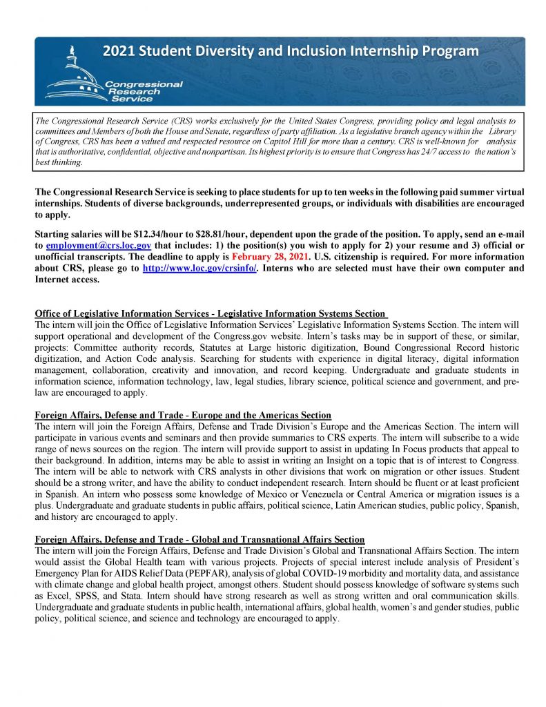 2021 Student Diversity and Inclusion Internship Program Opportunities_Page_1